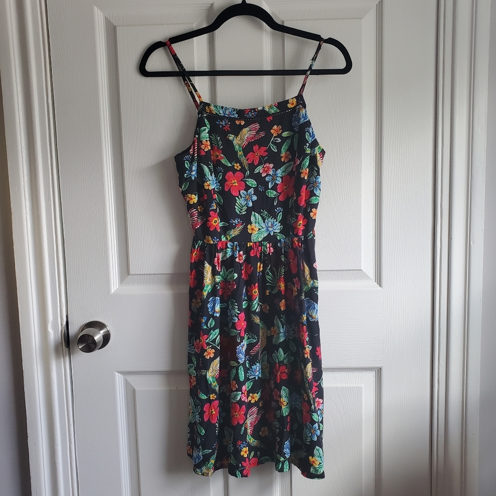 NWT Old Navy Black Floral Dress Size S